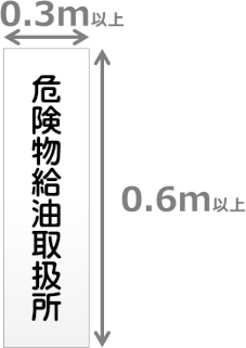 標識の例 標識の例