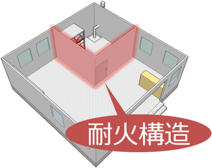 隔壁は、耐火構造 隔壁は、耐火構造