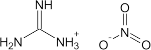 硝酸グアニジンの構造式