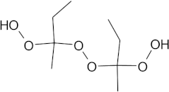 メチルエチルケトンパーオキサイドの例（構造式）
