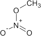 硝酸メチルの構造式