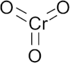 三酸化クロム（無水クロム酸）の構造式