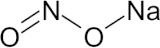 亜硝酸ナトリウムの構造式